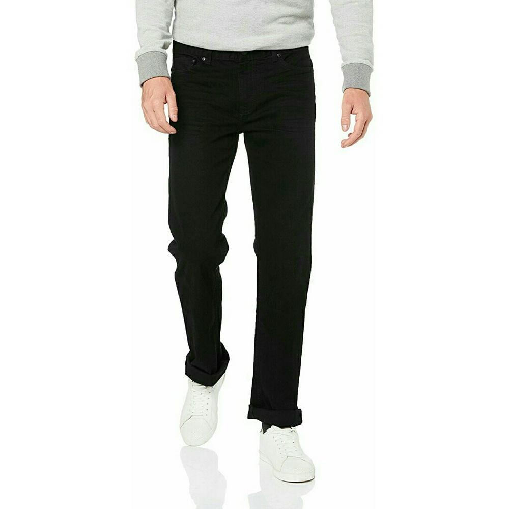 NWOT Calvin Klein Mens Black Straight Jeans  31/30
